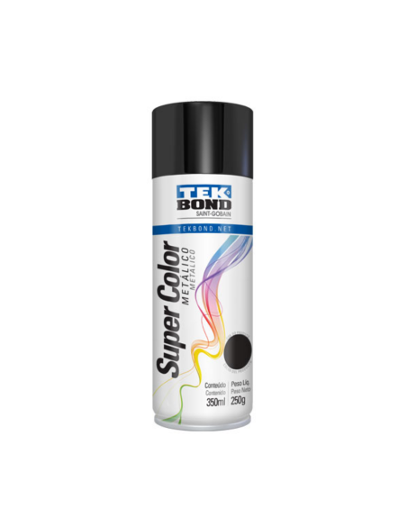 Pintura En Aerosol Negro Metalizado 350 Ml Tekbond
