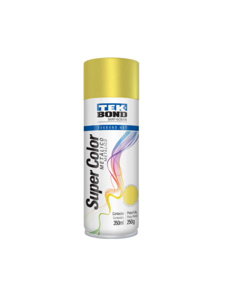 Pintura En Aerosol Oro Metalizado 350 Ml Tekbond
