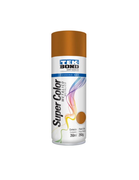 Pintura En Aerosol Bronce Metalizado 350 Ml Tekbond