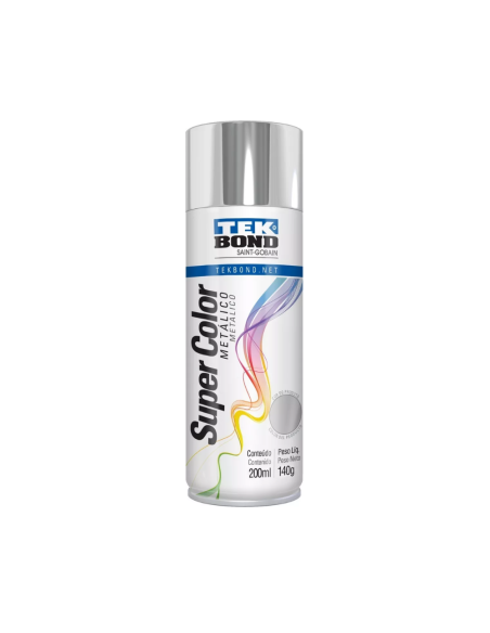 Pintura En Aerosol Cromado Metalizado 350 Ml Tekbond
