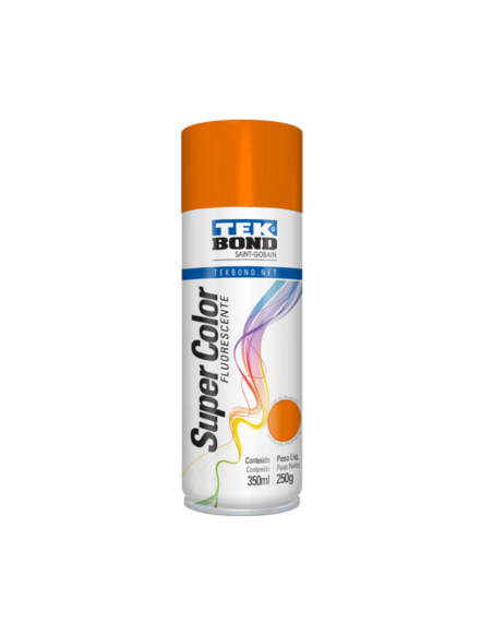Pintura En Aerosol Naranja Fluor 350 Ml Tekbond