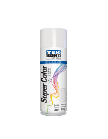 Pintura En Aerosol Blanco Brillante 350 Ml Tekbond