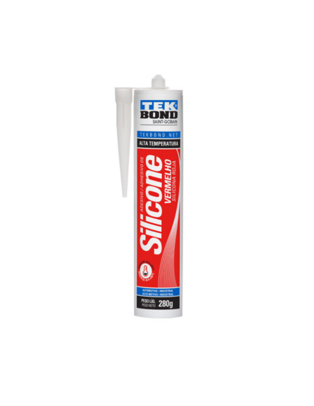 Silicona Alta Temperatura Rojo 280gr Tekbond Silicona Alta Temperatura Rojo 280gr Tekbond