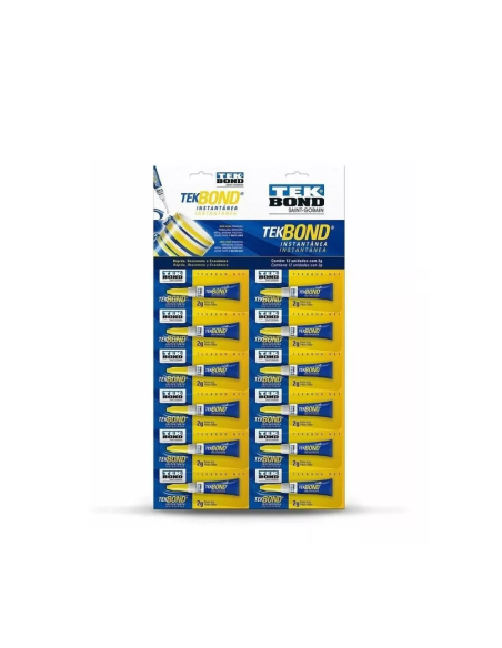 Adhesivo Ciano Blister 12 X 2 Gr Tekbond Adhesivo Ciano Blister 12 X 2 Gr Tekbond