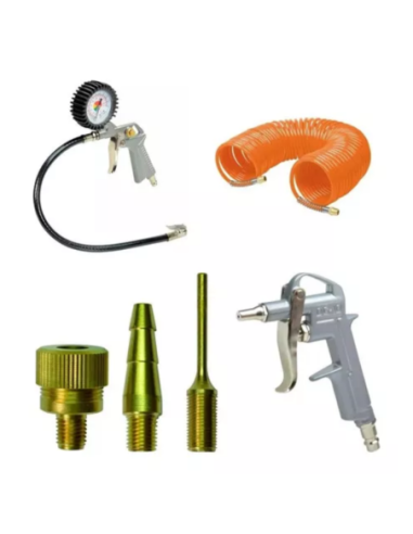 Compresor 6 L 1.5 Hp + Kit C6bb304stc071 Stanley