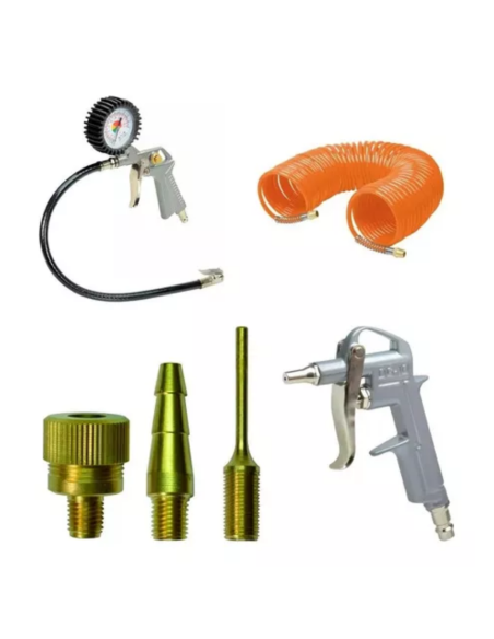 Compresor 6 L 1.5 Hp + Kit C6bb304stc071 Stanley