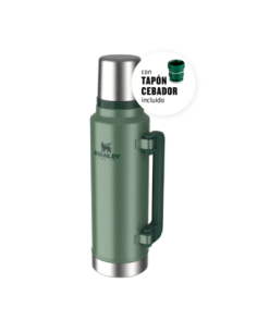 Termo Clasico 1.4 L Asa Plegable Pico Cebador Verde 10-08999-038 Stanley