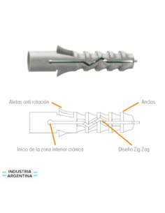 Taco Nylon 8x40 Con Tope Granel X 3000 Cpsa