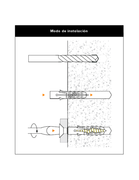 Taco Nylon 8x40 Con Tope Granel X 3000 Cpsa