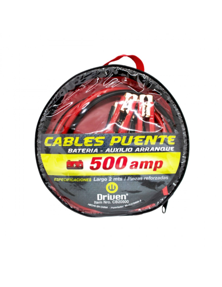 Juego Cable Puente 500 Amp Con Bolso Driven Juego Cable Puente 500 Amp Con Bolso Driven
