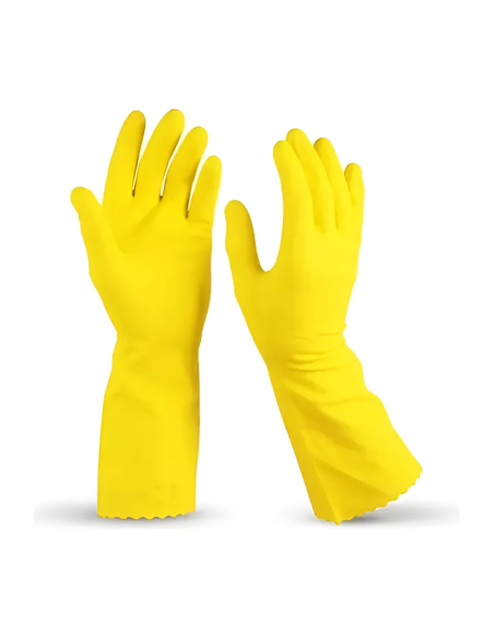 Guante Latex Domestico Amarillo Talle 10 300950734404 Steel Pro