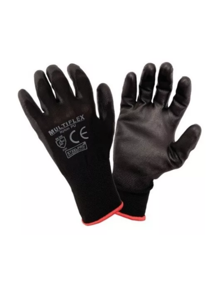 Guante Multiflex Pu 9 Negro 301000780358 Steel Pro