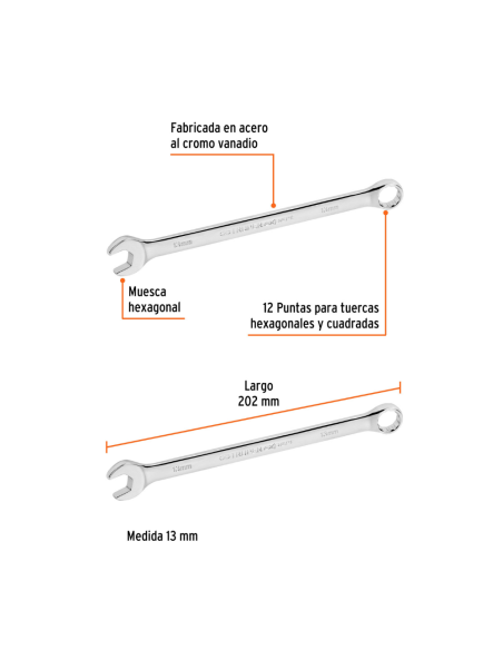 Llave Combinada De 13mm 15617 Truper Llave Combinada De 13mm 15617 Truper