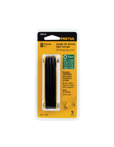 Juego 8 Llaves Torx Tipo Navaja 21395 Truper