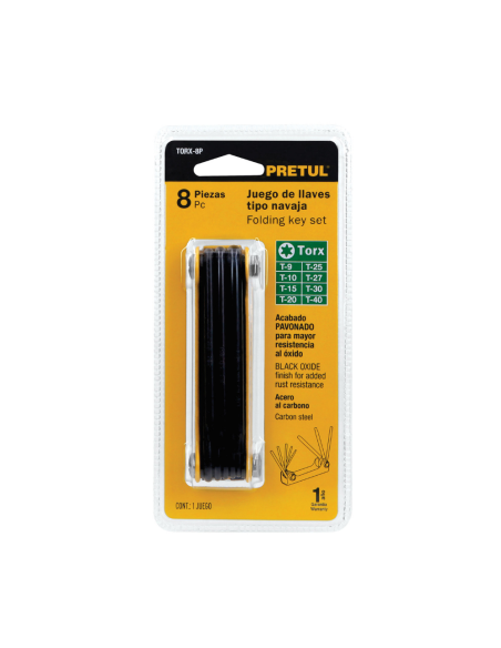 Juego 8 Llaves Torx Tipo Navaja 21395 Truper Juego 8 Llaves Torx Tipo Navaja 21395 Truper