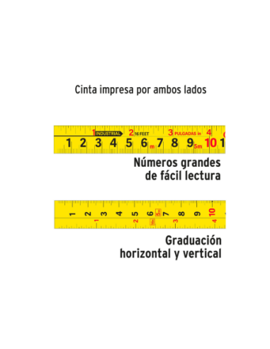 Cinta Metrica Gripper Contra Impacto 8 Mts Ancho 25mm 14579 Truper