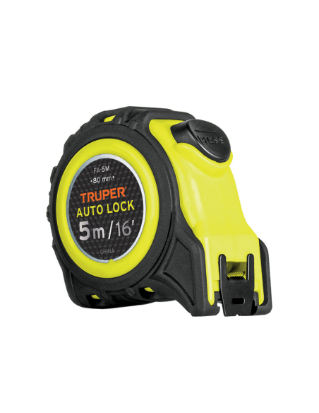 Cinta Metrica Auto Lock 5 Mts Ancho 19mm 10747 Truper Cinta Metrica Auto Lock 5 Mts Ancho 19mm 10747 Truper