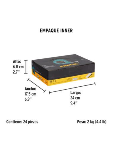 Cinta Metrica Display Box X 24 U De 3 Mts Ancho 13mm 21607 Truper