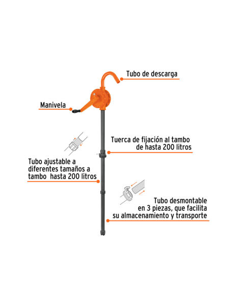 Bomba Manual Para Extraccion Acidos A Manivela 0.5 L X Bombeo 16856 Truper Bomba Manual Para Extraccion Acidos A Manivela 0.5 L X Bombeo 16856 Truper