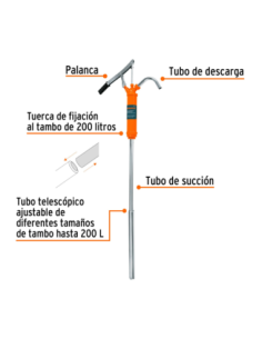 Bomba Manual Para Extraccion Aceite A Palanca 0.3 L X Bombeo 16857 Truper 2