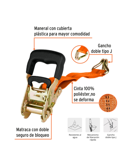 Eslinga Sujetadora Con Crique 2250 Kg 5 M 19283 Truper Eslinga Sujetadora Con Crique 2250 Kg 5 M 19283 Truper