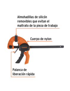 Prensa Con Ajuste Rapido Apertura 15 Cm (6) 100140 Truper 2