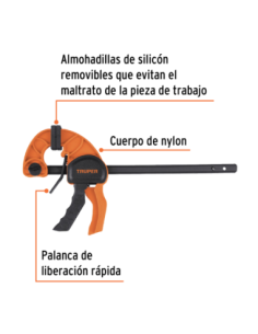 Prensa Con Ajuste Rapido Apertura 31 Cm (12) 100141 Truper 2