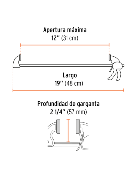 Prensa Con Ajuste Rapido Apertura 31 Cm (12) 100141 Truper Prensa Con Ajuste Rapido Apertura 31 Cm (12) 100141 Truper