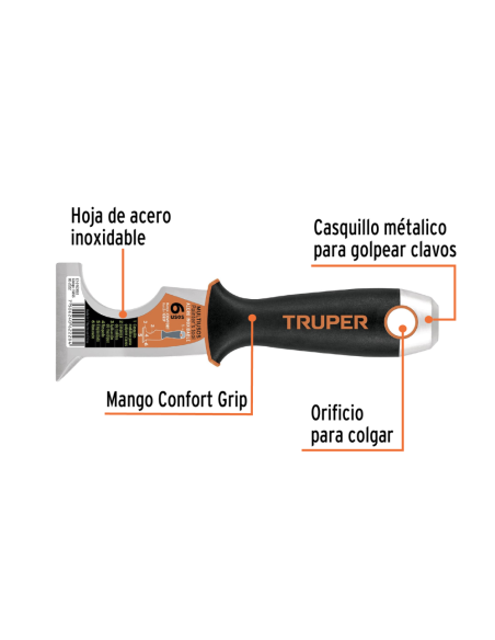 Espatula Inoxidable Confort Grip 5 Usos 15855 Truper