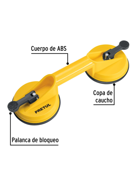 Ventosa Doble De Plastico Para Vidrio 23051 Truper Ventosa Doble De Plastico Para Vidrio 23051 Truper