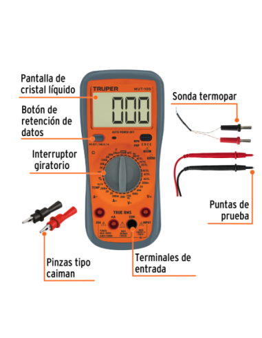 Tester Digital Uso Automotriz 10403 Truper