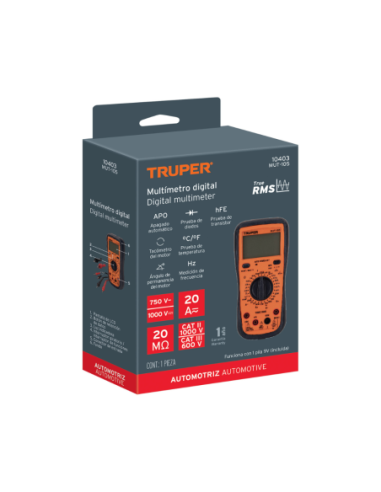 Tester Digital Uso Automotriz 10403 Truper