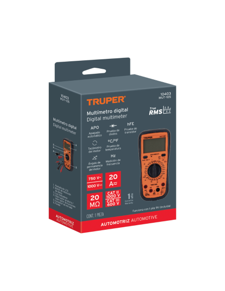 Tester Digital Uso Automotriz 10403 Truper Tester Digital Uso Automotriz 10403 Truper