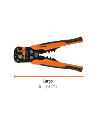 Pinza Pelacable Automatica Largo 20 Cm (8) 17360 Truper