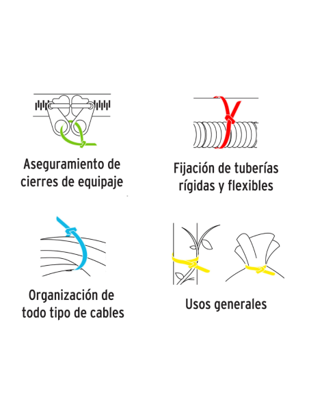Precintos De Colores En Tubo Por 650 U 44298 Truper
