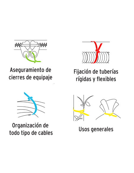 Precintos 3 Medidas Y Colores En Blister X 75 U 48990 Truper Precintos 3 Medidas Y Colores En Blister X 75 U 48990 Truper