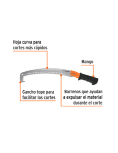 Serrucho De Poda Con Gancho Largo Hoja 32 5 Cm (13) Apto Para Cabo 18179 Truper 2