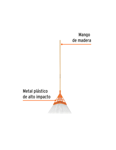 Barrehojas 22 Dientes Metal Regulable Cabo Madera 14332 Truper