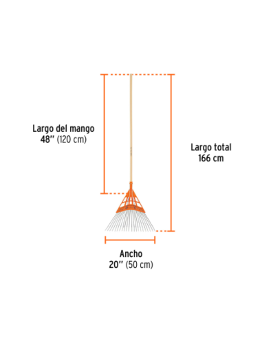 Barrehojas 22 Dientes Metal Regulable Cabo Madera 14332 Truper