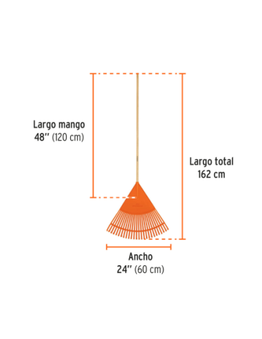 Barrehojas Plastica Con Cabo Madera Ancho 61 Cm 19787 Truper
