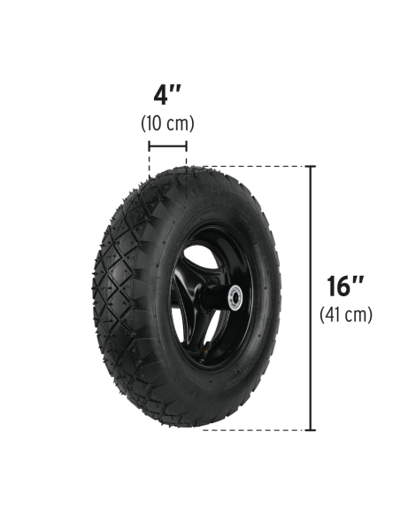 Carretilla Plastica 95 L Rueda Neumatica Negro 22703 Truper Carretilla Plastica 95 L Rueda Neumatica Negro 22703 Truper