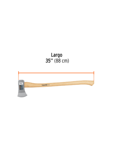 Hacha Tumba 1 5 Kg Mango Madera Hickory Largo 86 Cm 14958 Truper