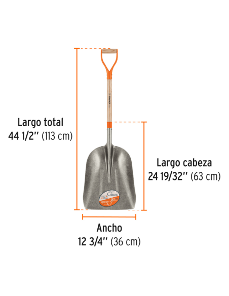 Pala Ancha Cabo Madera Ancho 36 Cm 19684 Truper Pala Ancha Cabo Madera Ancho 36 Cm 19684 Truper
