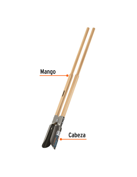Pala Vizcachera Doble Mango Madera Apertura 15 Cm Largo 1 22 M 11973 Truper Pala Vizcachera Doble Mango Madera Apertura 15 Cm Largo 1 22 M 11973 Truper