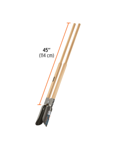 Pala Vizcachera Doble Mango Madera Apertura 15 Cm Largo 1 22 M 11973 Truper