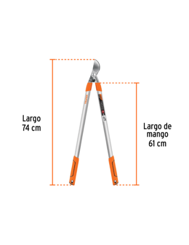 Tijera Para Ramas Mango Aluminio Con Grip Largo 70 Cm 18392 Truper