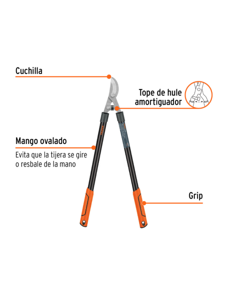 Tijera Para Ramas Mango Tubular Con Grip Largo 68 Cm 18399 Truper Tijera Para Ramas Mango Tubular Con Grip Largo 68 Cm 18399 Truper