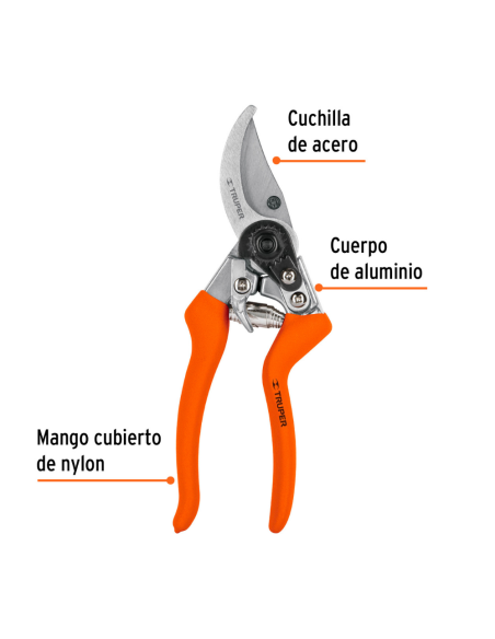 Tijera Para Poda Aluminio Diametro De Corte 19mm Largo 20 Cm 18453 Truper Tijera Para Poda Aluminio Diametro De Corte 19mm Largo 20 Cm 18453 Truper