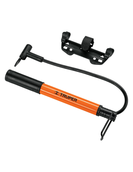 Inflador Manual Mini Con Soporte Para Bicicleta 13790 Truper Inflador Manual Mini Con Soporte Para Bicicleta 13790 Truper
