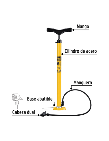 Inflador De Pie 21690 Truper Inflador De Pie 21690 Truper